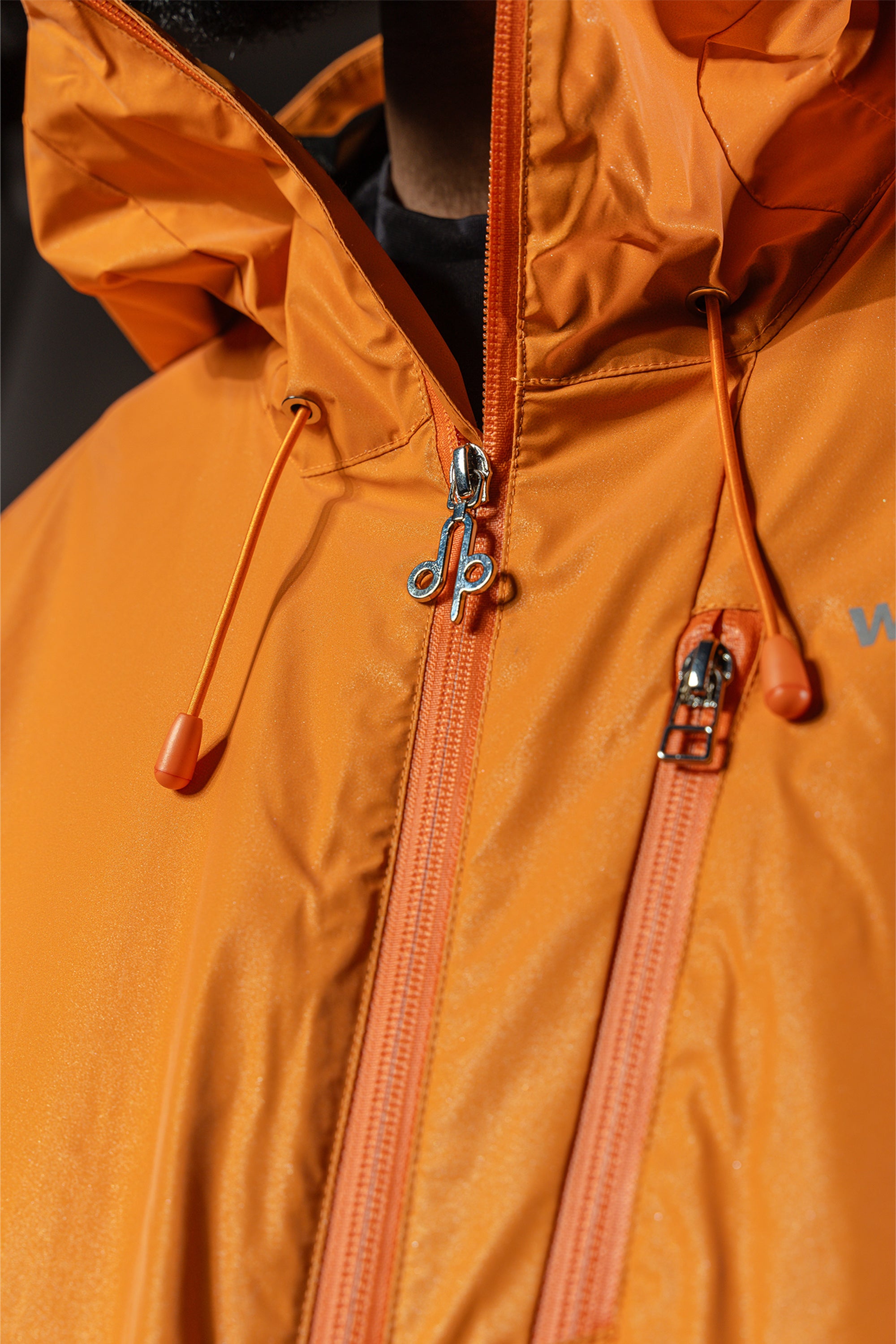 Men's Wind Shell - Orange Diamond