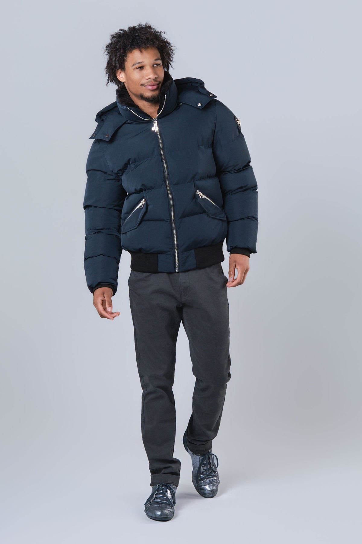 Men's Woody Bomber Jacket - Matte Navy