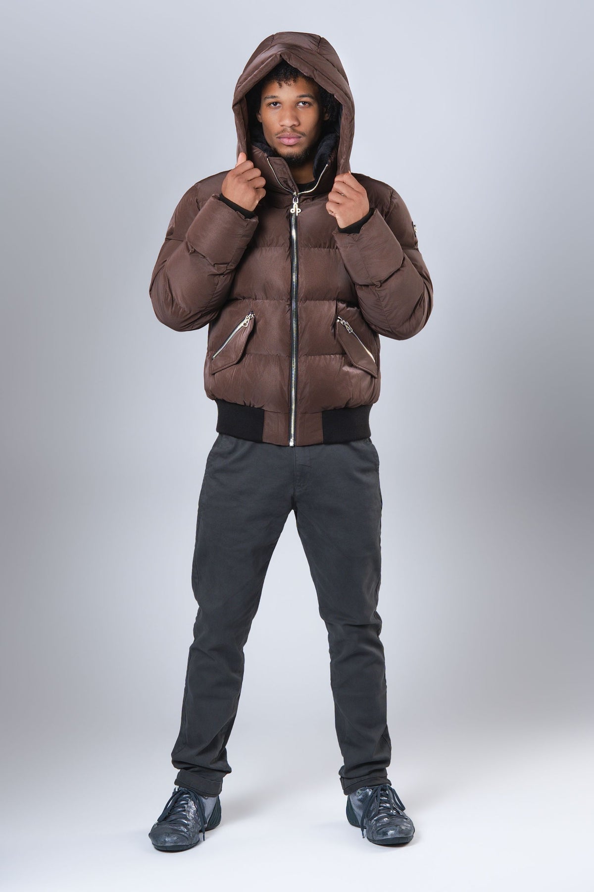 Men's Woody Bomber Jacket - Mocha Diamond