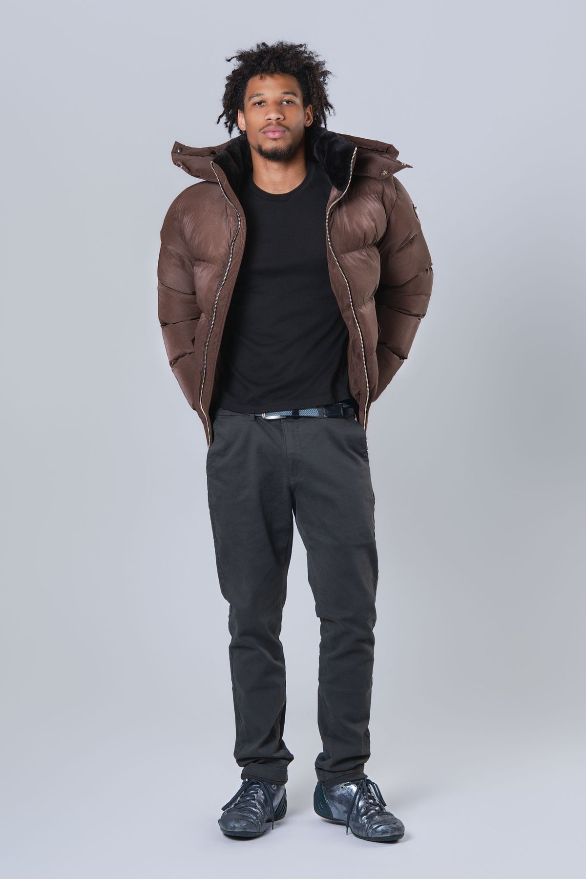 Men's Woody Bomber Jacket - Mocha Diamond