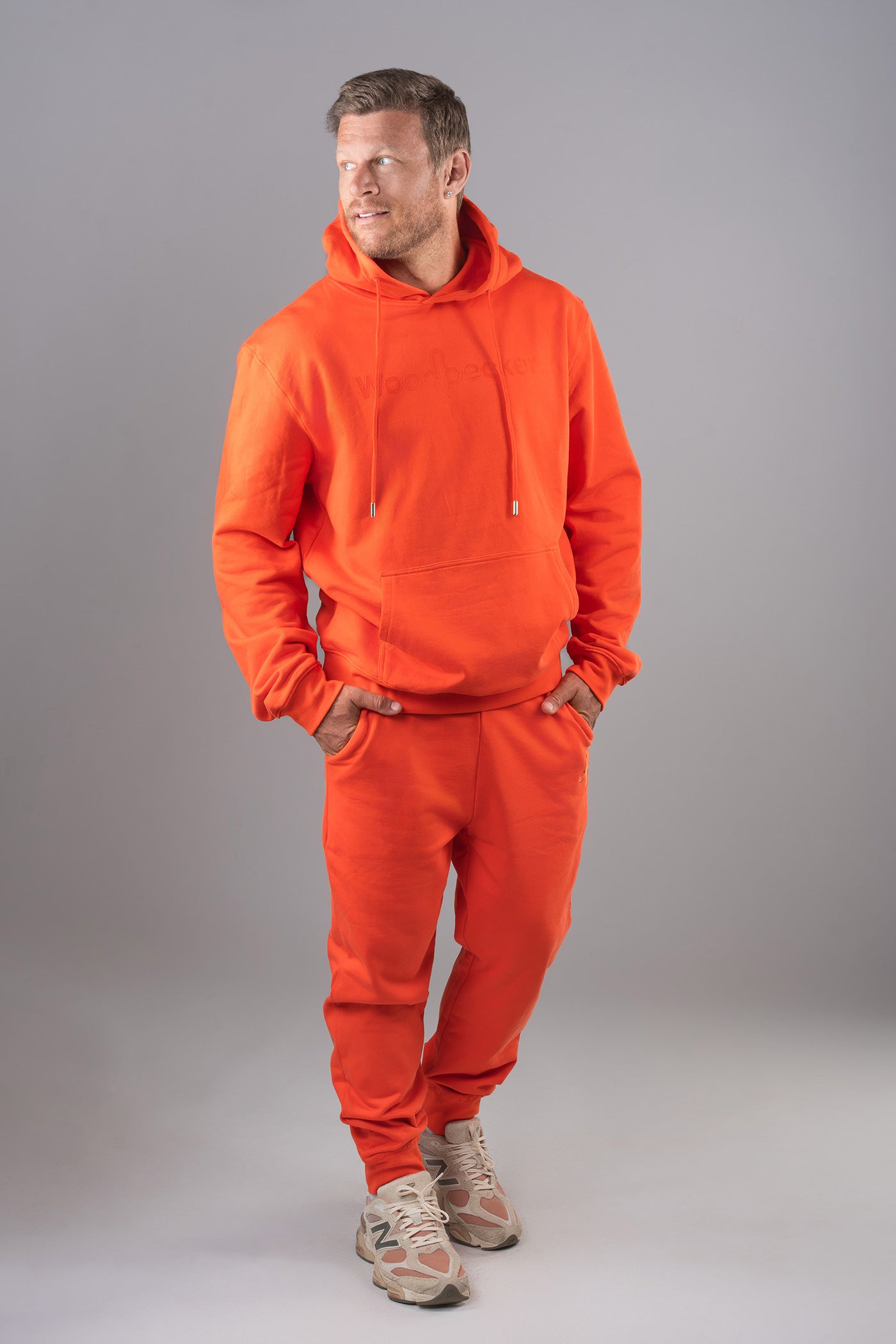Unisex Cotton Sweatsuit - Blood Orange