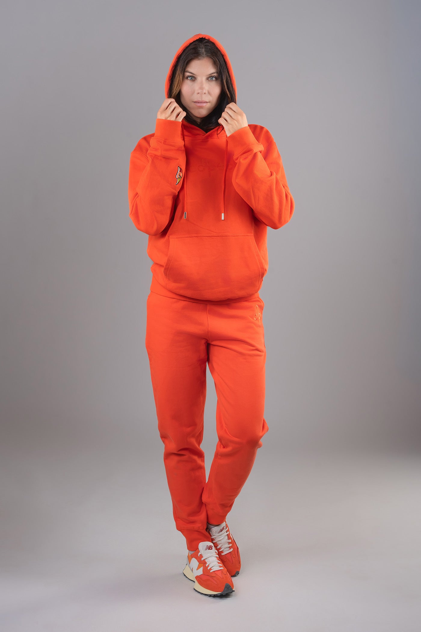 Unisex Cotton Sweatsuit - Blood Orange