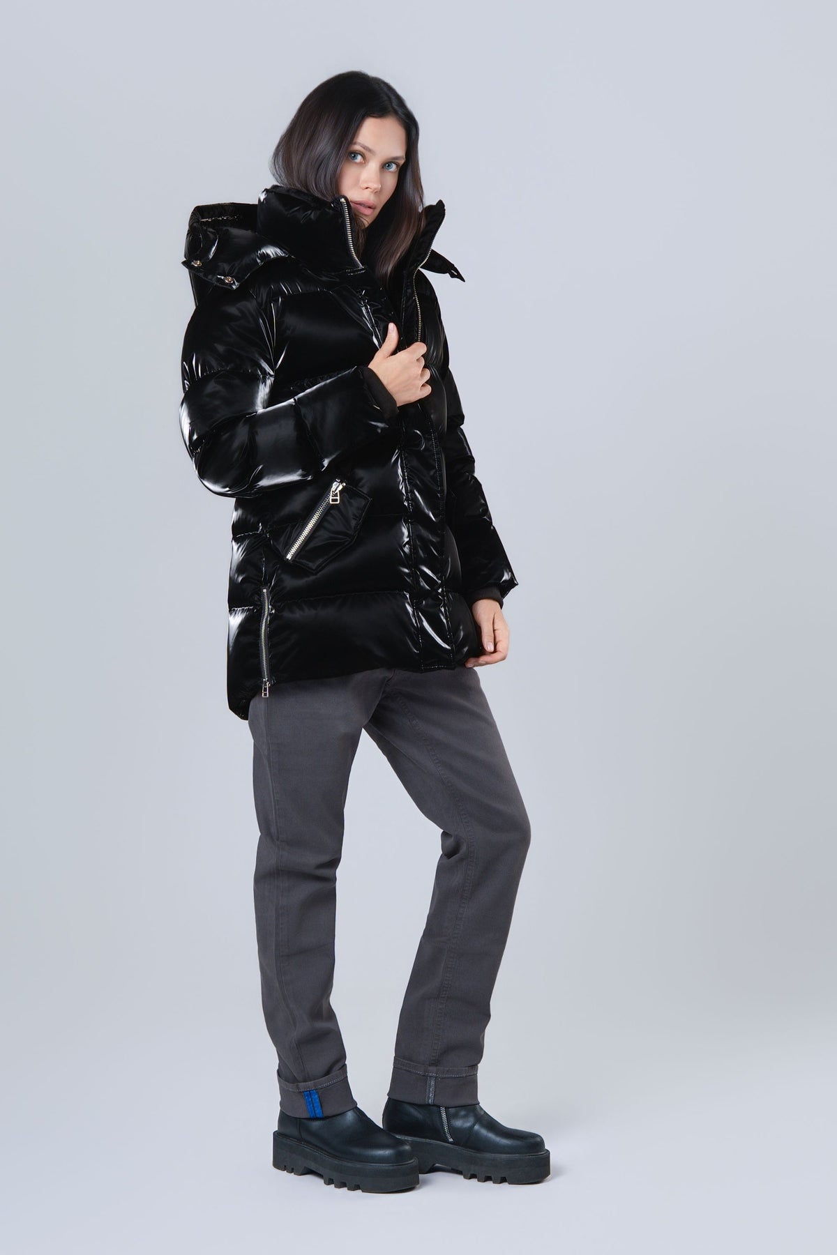 Women's Bumnester 3/4 Coat - All Wet Black