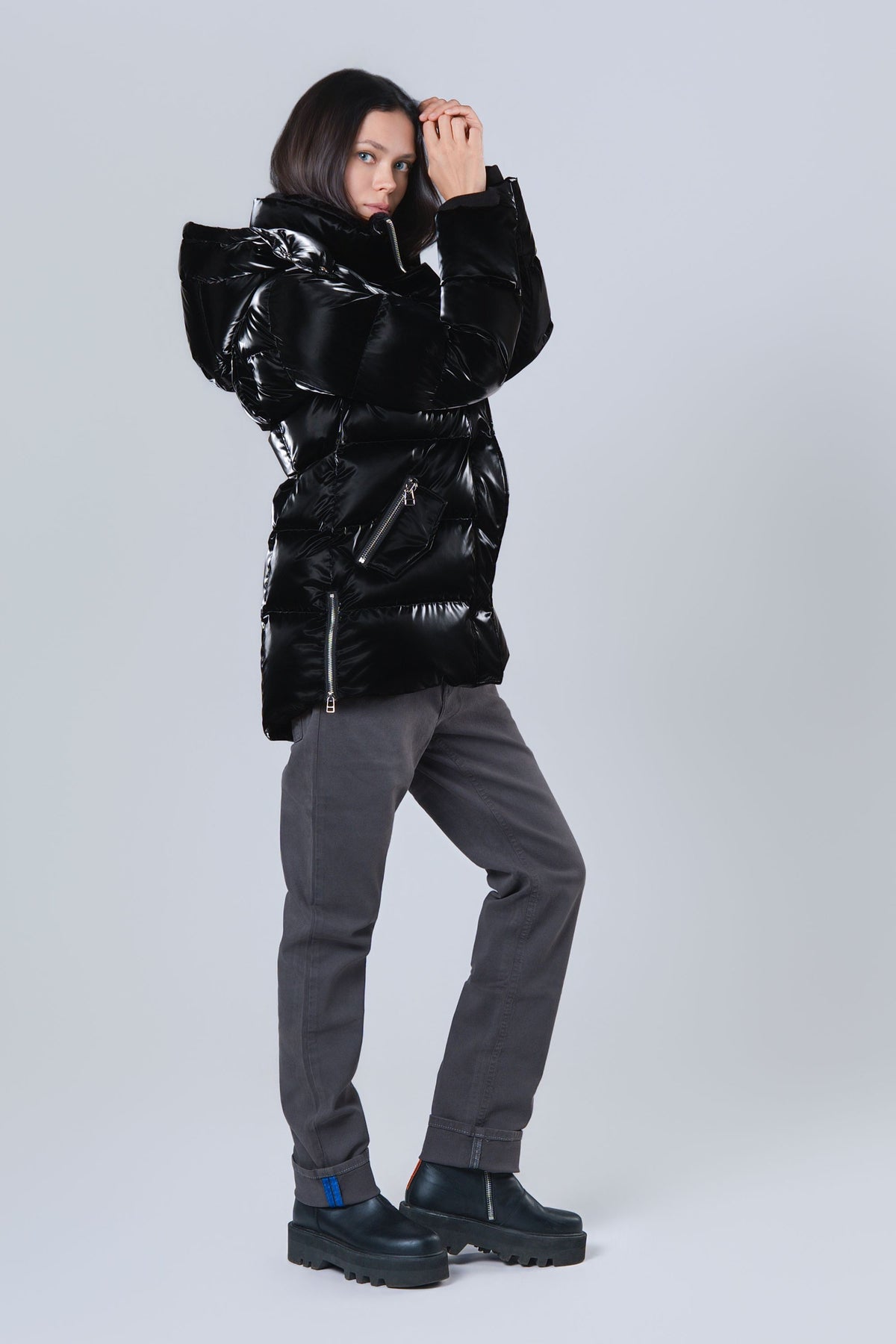 Women's Bumnester 3/4 Coat - All Wet Black