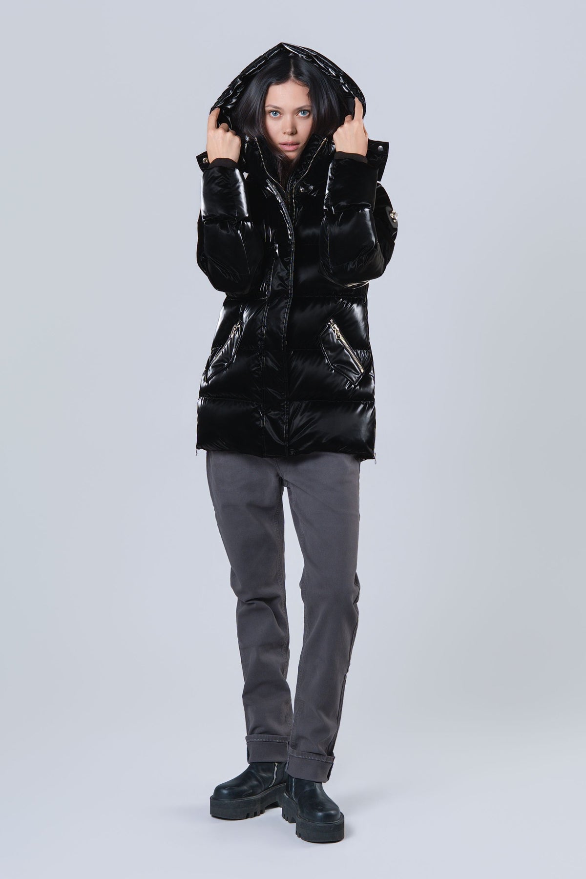 Women's Bumnester 3/4 Coat - All Wet Black