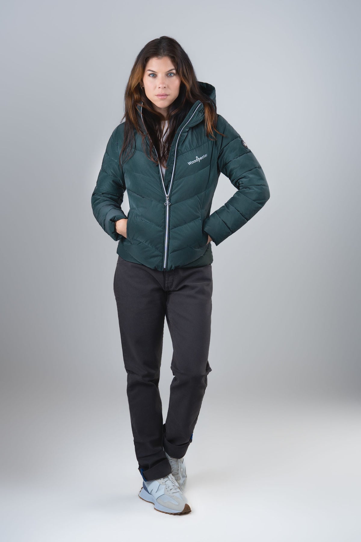Women's Medium Weight Robin Coat - Green Diamond