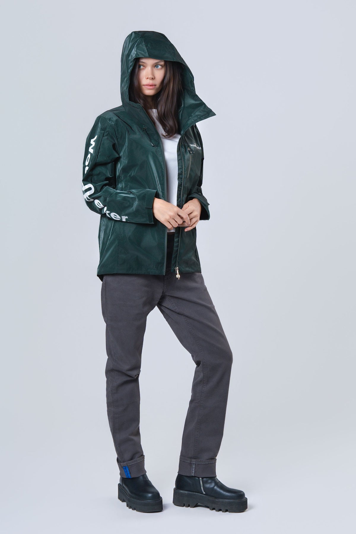 Women's Wind Shell - Green Diamond