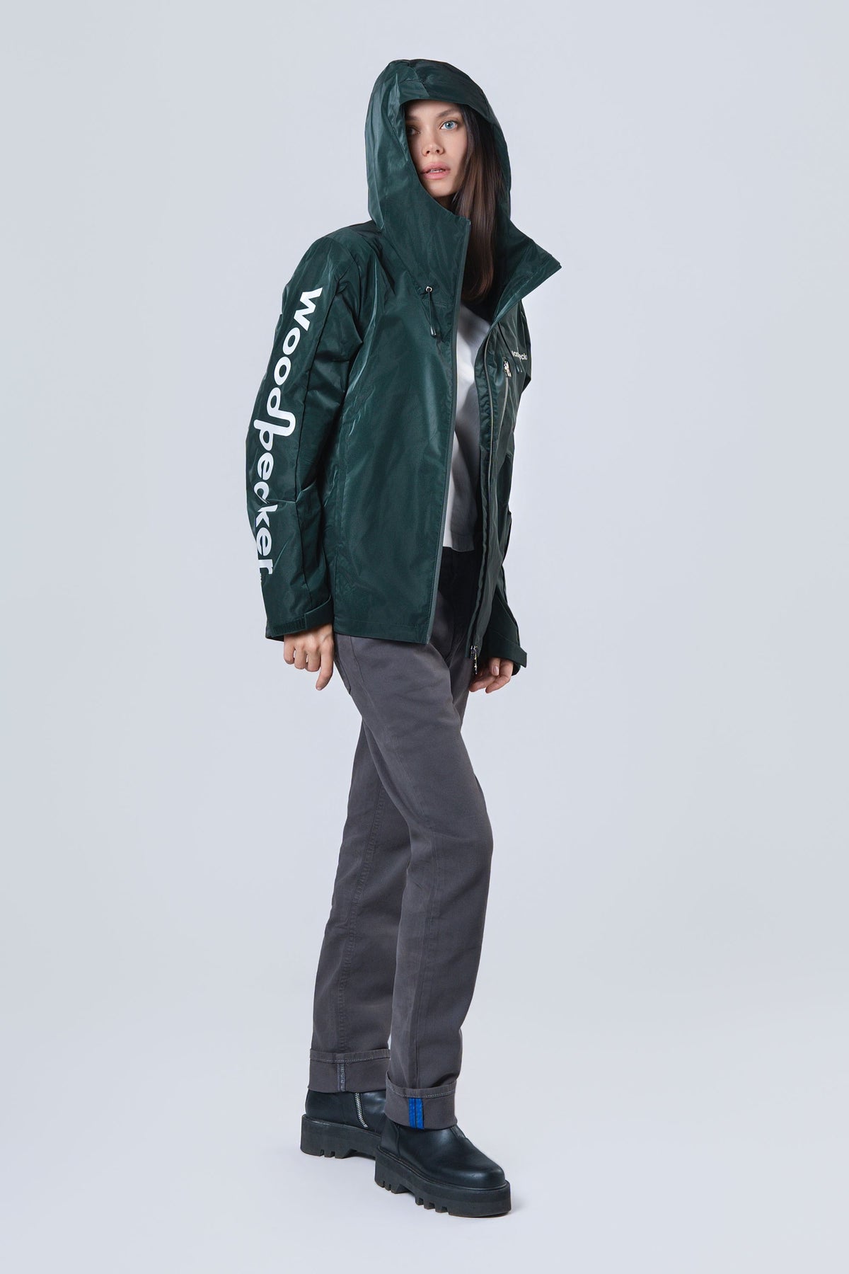 Women's Wind Shell - Green Diamond