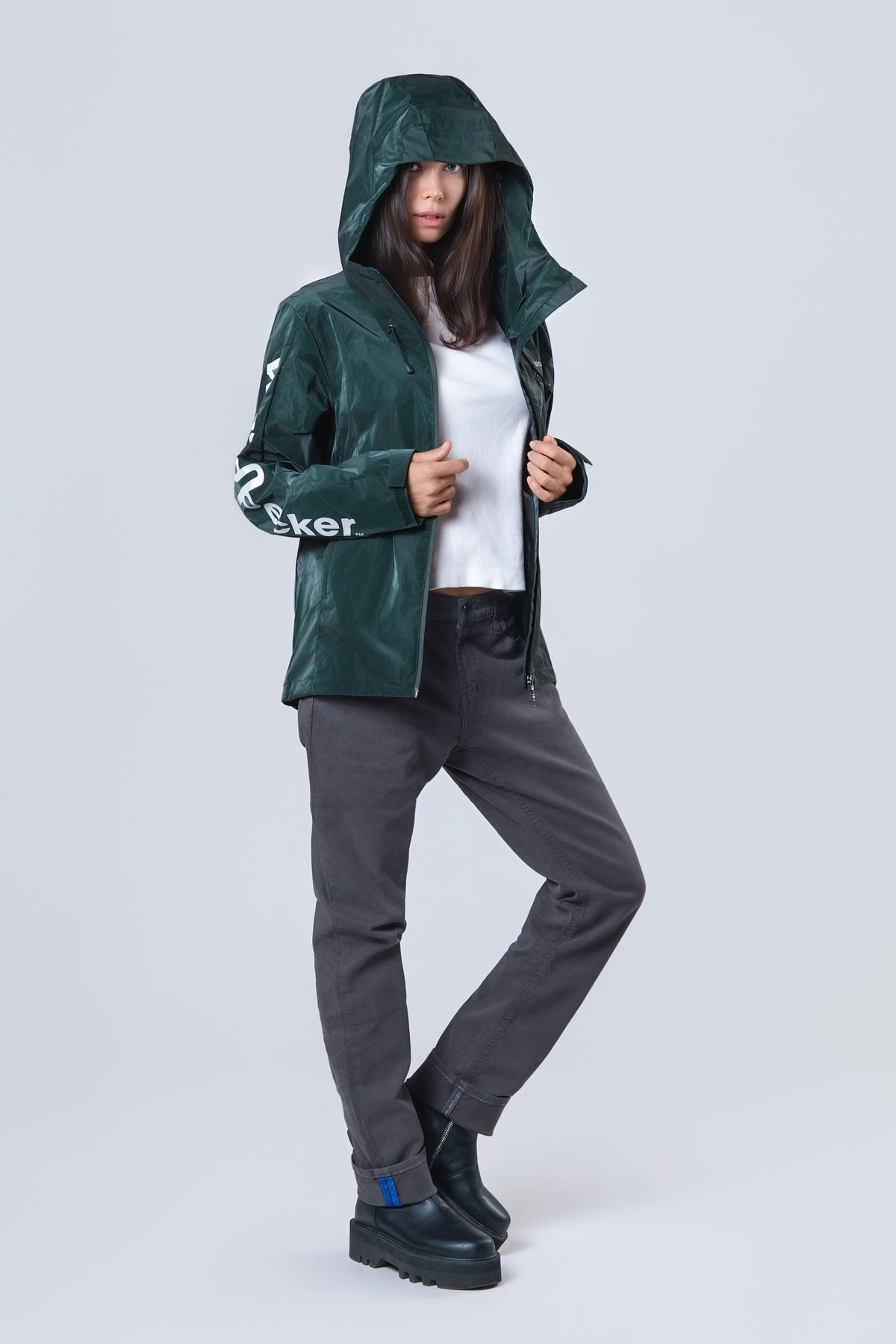 Women's Wind Shell - Green Diamond