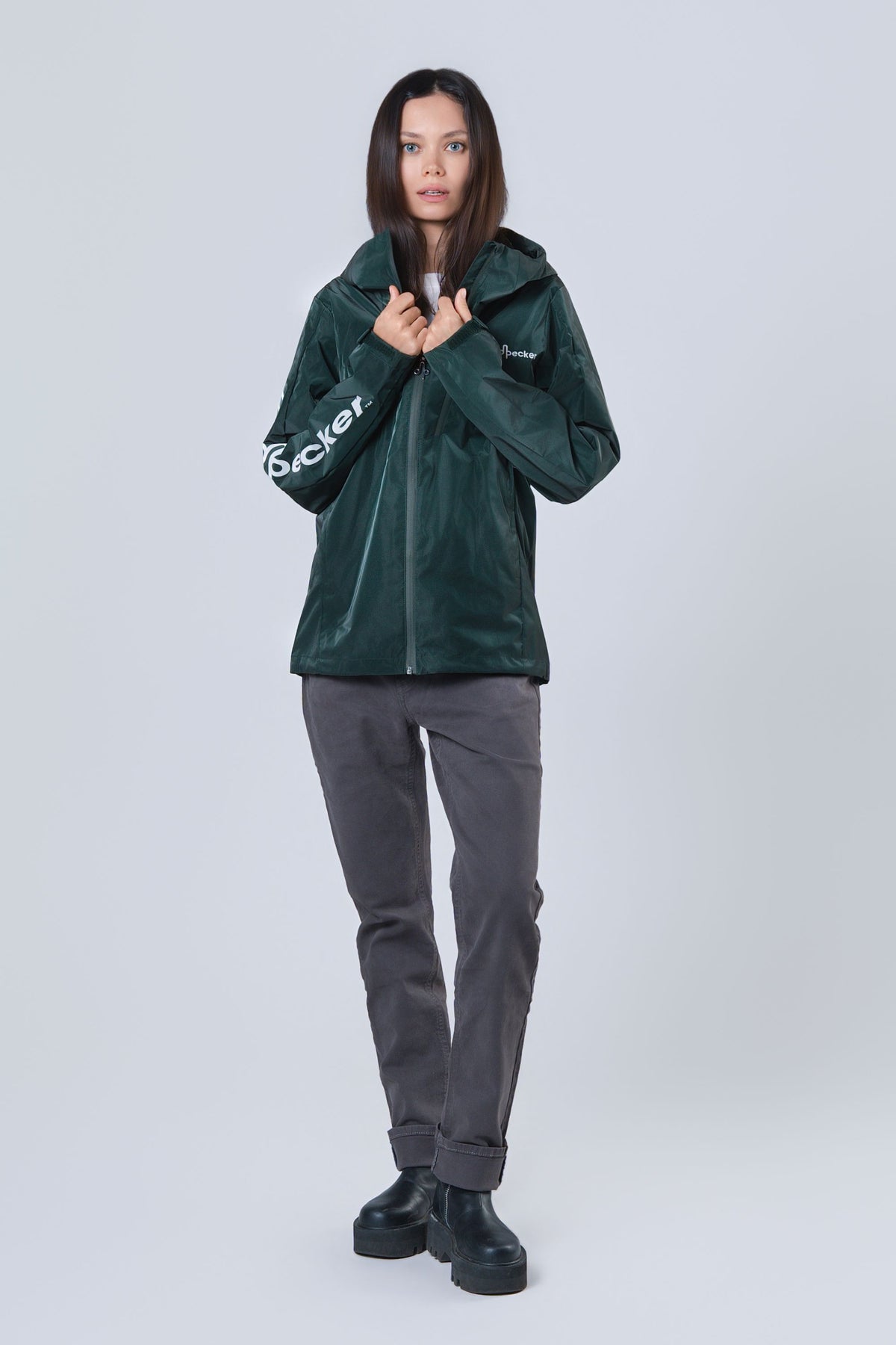 Women's Wind Shell - Green Diamond