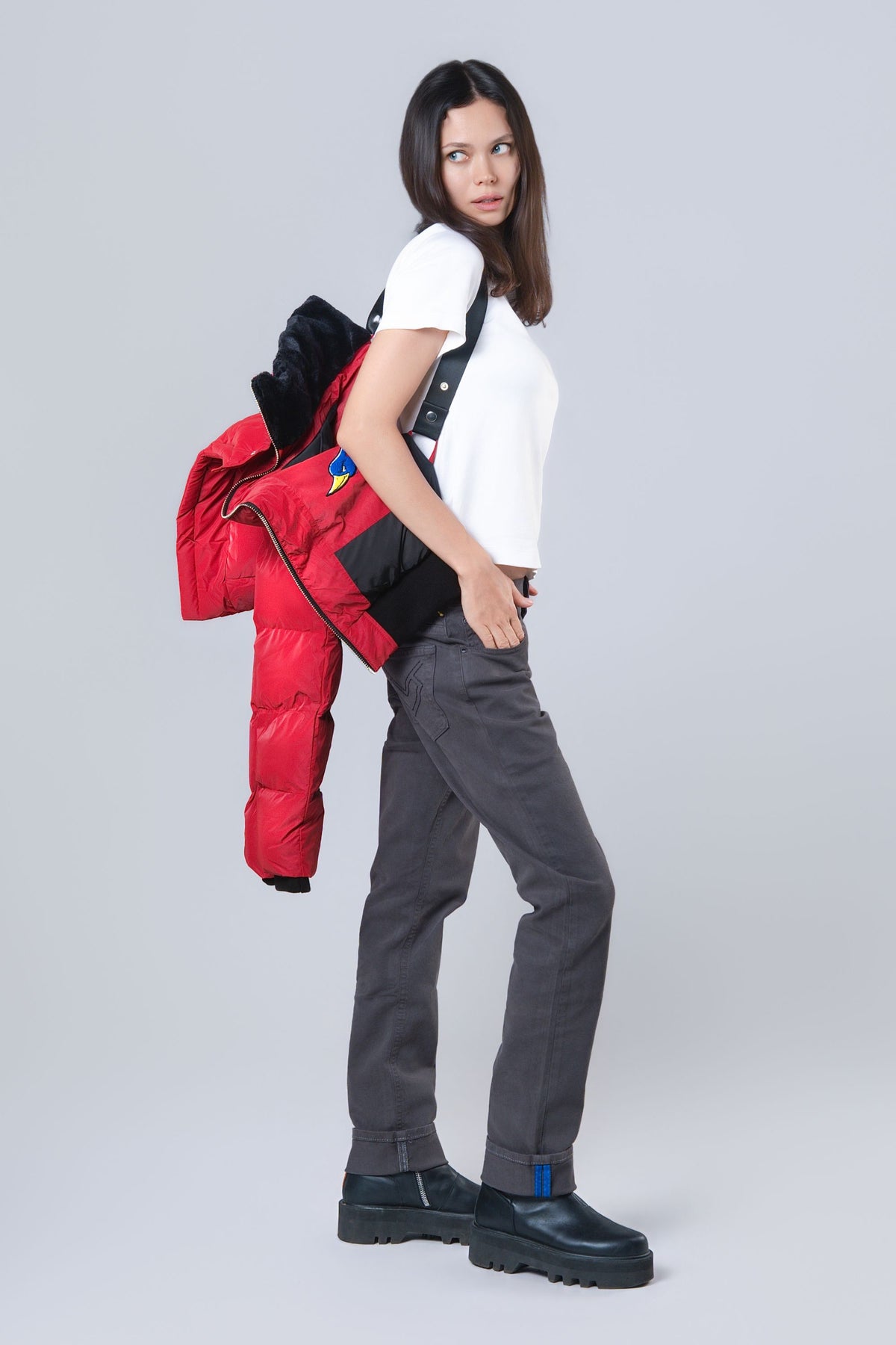 Women's Woody Bomber Jacket - Red Diamond
