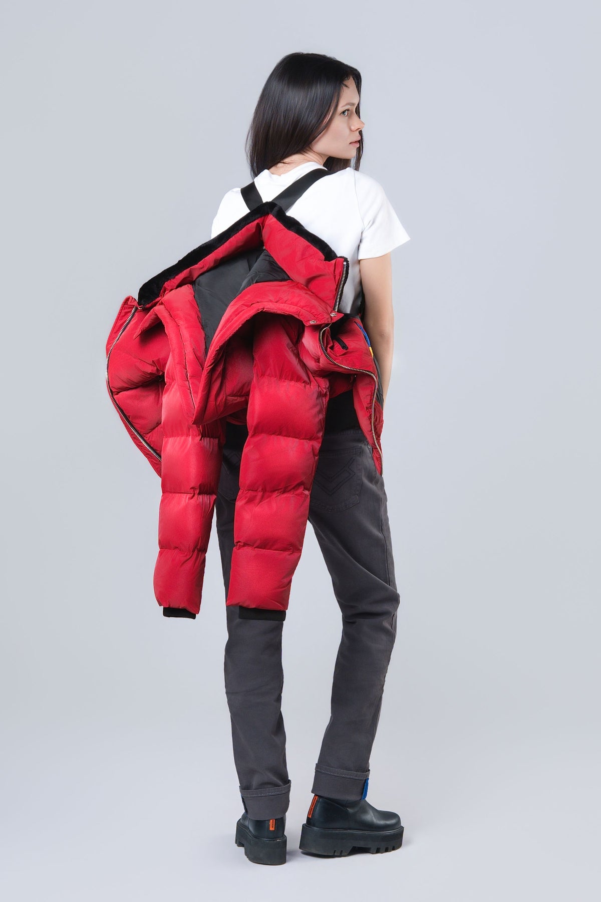 Women's Woody Bomber Jacket - Red Diamond