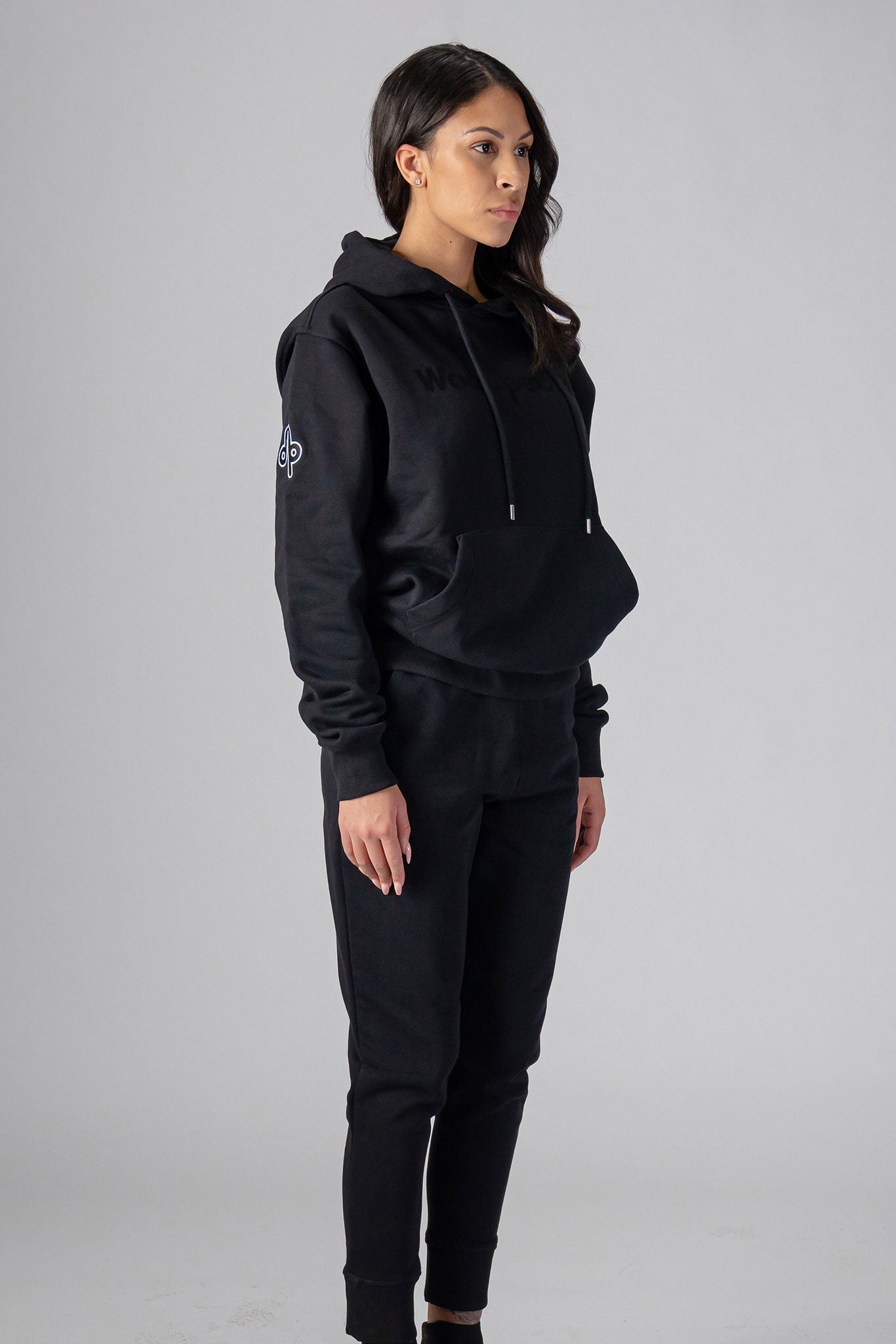 Woodpecker Unisex Cotton Sweatsuit, Black Colour, Woodpecker, Coat, Moose, Knuckles, Canada, Goose, Mackage, Montcler, Will, Poho, Willbird, Nic, Bayley. Super cozy casual for home or activewear.