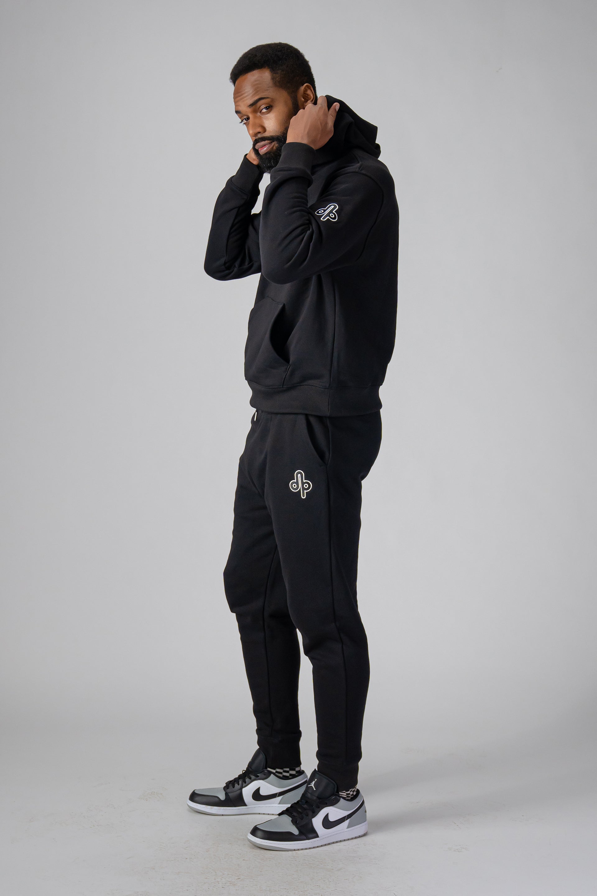 Woodpecker Unisex Cotton Sweatsuit, Black Colour, Woodpecker, Coat, Moose, Knuckles, Canada, Goose, Mackage, Montcler, Will, Poho, Willbird, Nic, Bayley