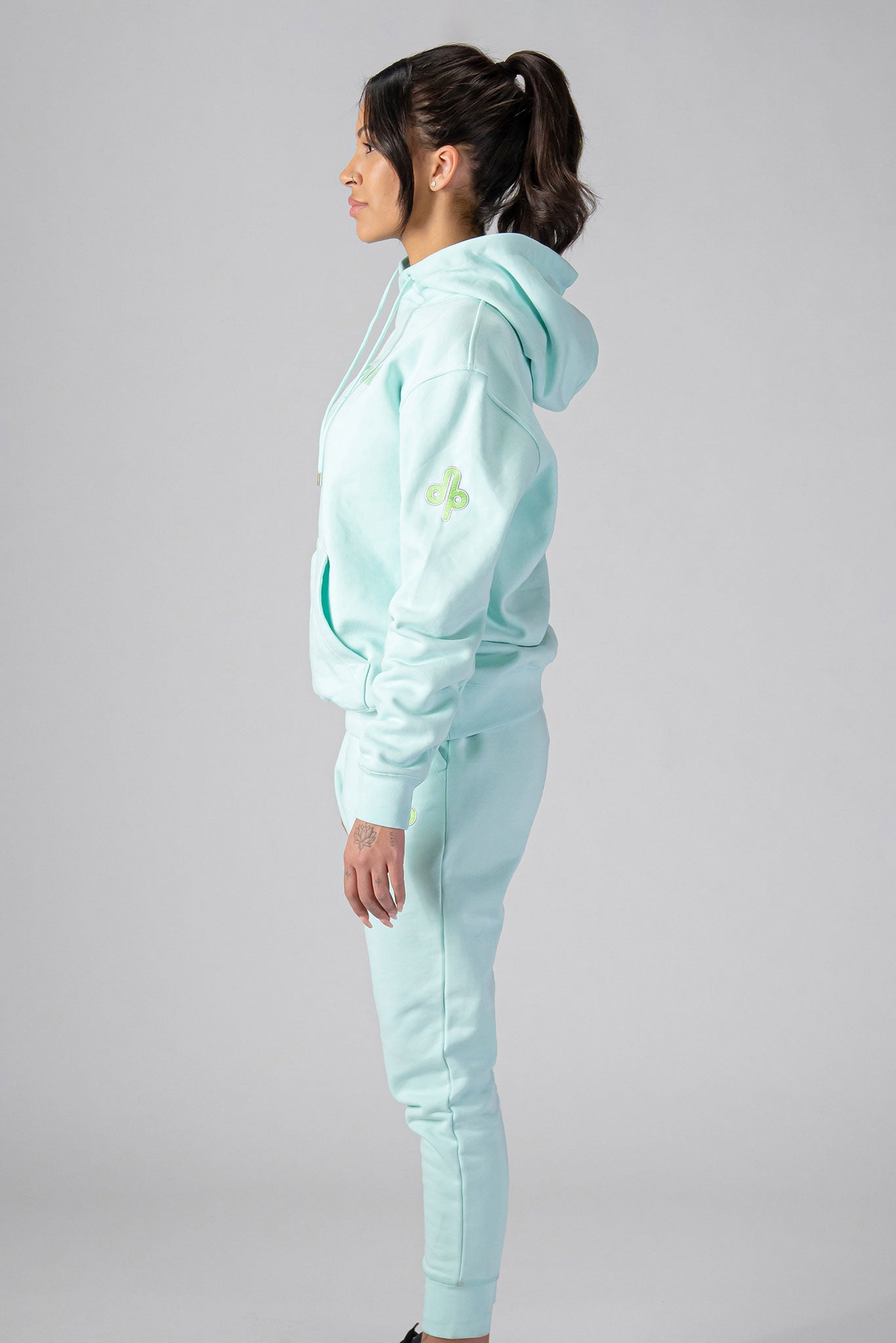Woodpecker Unisex Cotton Sweatsuit, Mint Colour, Woodpecker, Coat, Moose, Knuckles, Canada, Goose, Mackage, Montcler, Will, Poho, Willbird, Nic, Bayley. Super cozy casual for home or activewear.