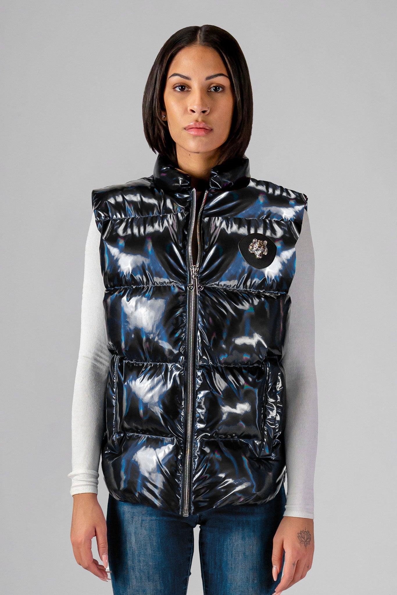 Oily Black Unisex Vest