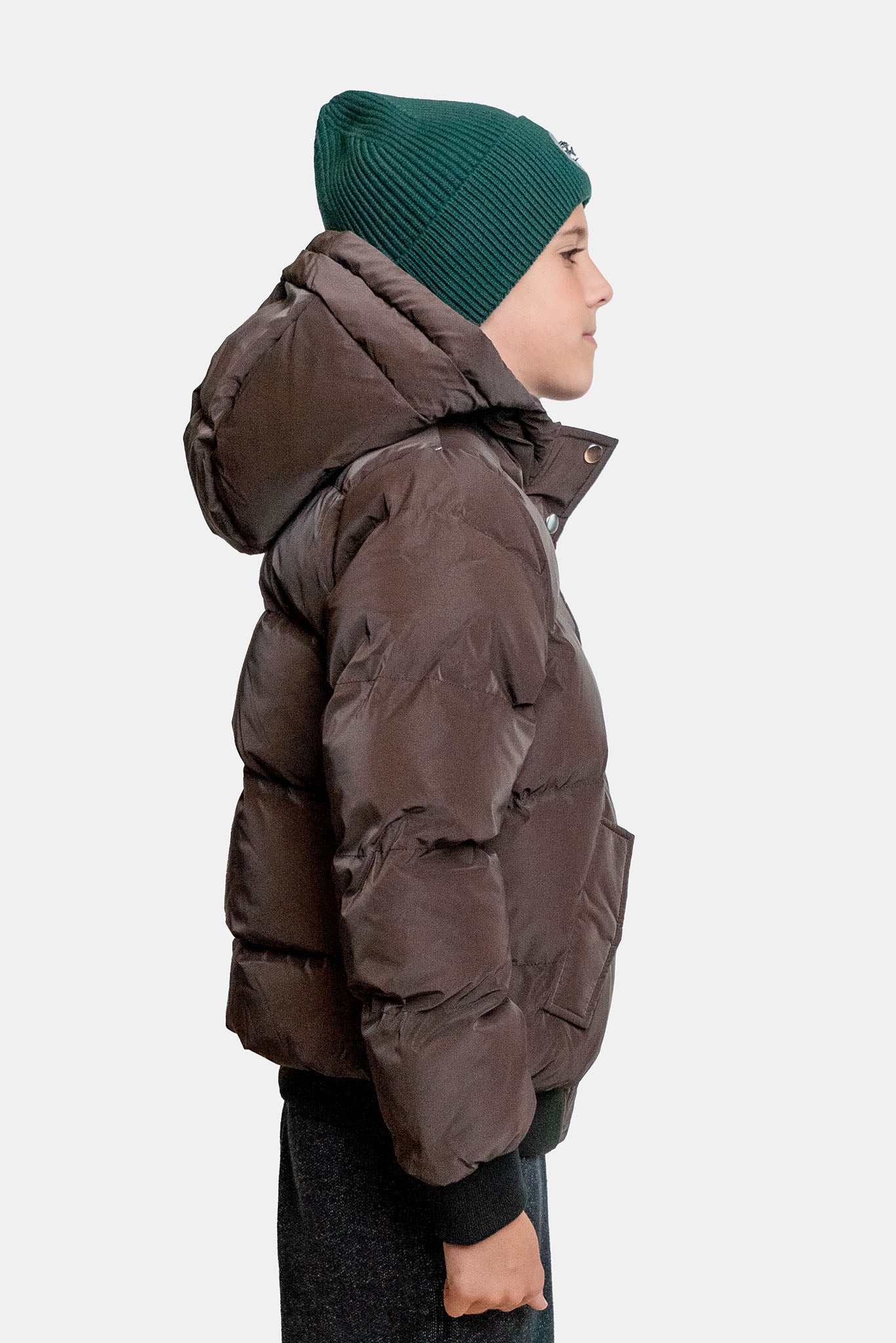 Kids' UNISEX Chickadee Coat - Mocha Diamond