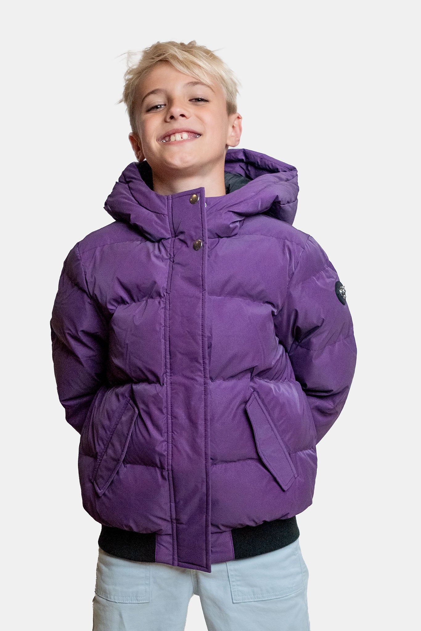 Kids' UNISEX Chickadee Coat - Purple Diamond